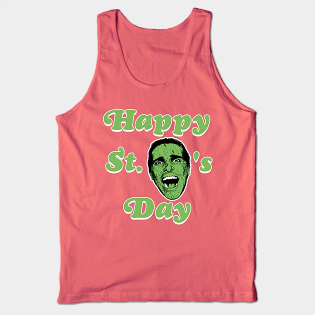 Happy St. Patrick Bateman's Day Tank Top by darklordpug